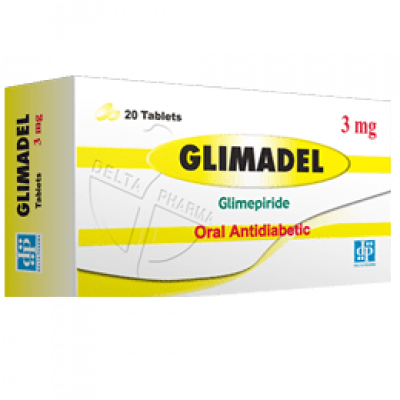 GLIMADEL 3 MG ( GLIMEPIRIDE ) 20 FILM-COATED TABLETS